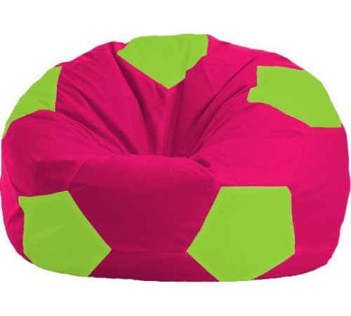 Кресло-мешок Flagman Мяч Стандарт М1.1-390 малиновый/салатовый