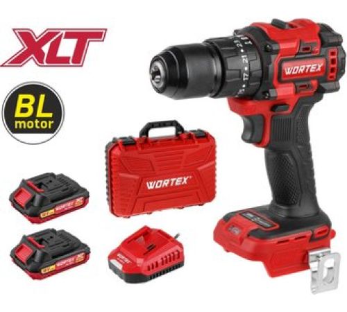 Ударная дрель-шуруповерт Wortex BD 2030-1 Li XLT SET с 2-мя АКБ, кейс