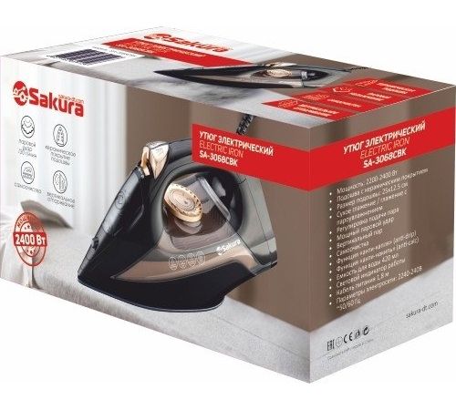 Утюг Sakura SA-3068CBK