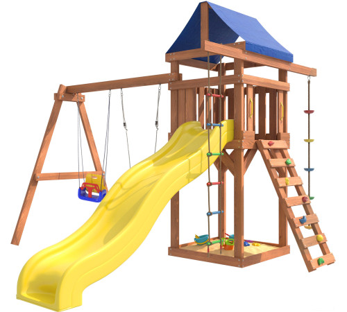 Игровой комплекс National Tree Company С качелями лодочка и качелями 3 в 1 IgroWoods ДП-5