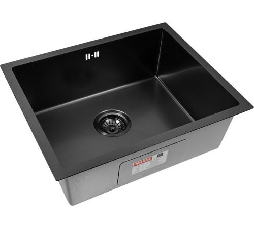 Кухонная мойка ARFEKA ECO AR 550*450 BLACK PVD NANO DECOR VOLCANIC ROCK