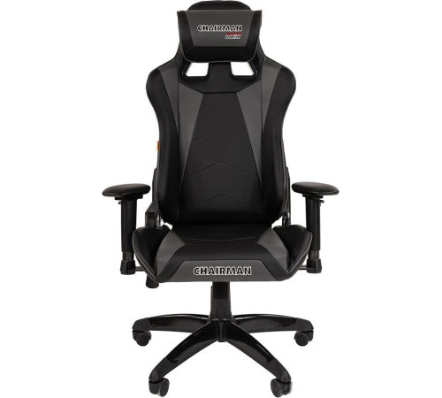 Кресло CHAIRMAN Game 44 черный/серый