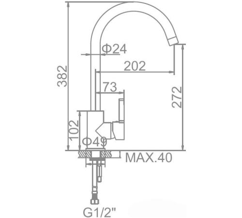 Смеситель Ledeme LS4299D