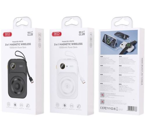 Внешний аккумулятор XO PR270 10000mAh белый