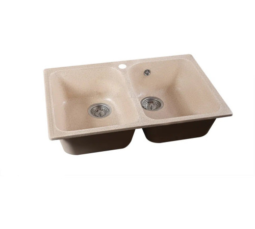 Кухонная мойка Marblan Duas гранит, с сифоном