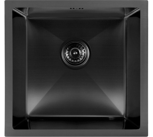 Кухонная мойка ARFEKA ECO AR 450*450 BLACK PVD NANO DECOR MILLET GRAINS