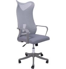 Кресло AksHome Abraham ткань/сетка, серый