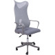 Кресло AksHome Abraham ткань/сетка, серый