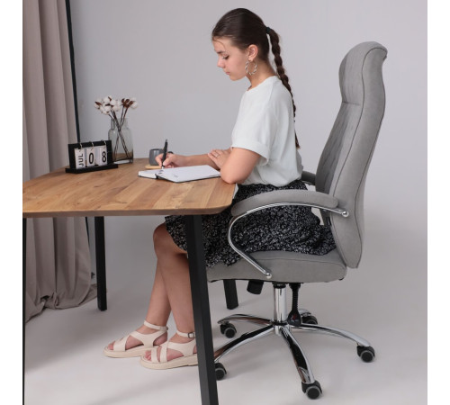 Офисное кресло AksHome Star ткань, светло-серый