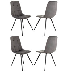 Стул Бюрократ CH-K1 4 шт серый Holland 18/черный