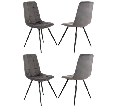 Стул Бюрократ CH-K1 4 шт серый Holland 18/черный