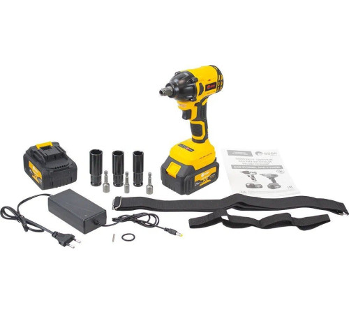 Гайковерт Edon AAW-21/300BL с 2-мя АКБ, набор оснастки