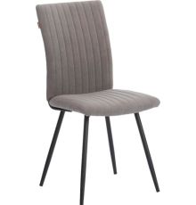Стул TetChair Monte Carlo флок серый/черный