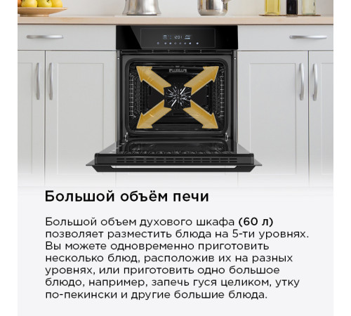 Электрический духовой шкаф MAUNFELD AEOD60103B2