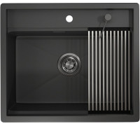 Кухонная мойка Granula KS-5051 черный матовый