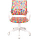Компьютерное кресло Бюрократ Burokids 1W 1920557 мультиколор алфавит/пластик белый
