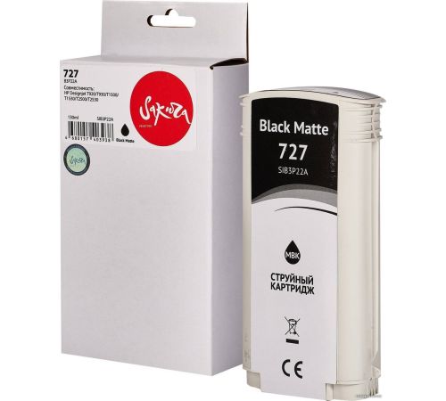 Картридж Sakura Printing SIB3P22A аналог HP 727 Matte Black