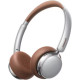 Наушники Ugreen Studio Plus HP207 серебристый/коричневый