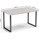 Стол Soma Bliss 36 120x66 дуб крафт белый/черный