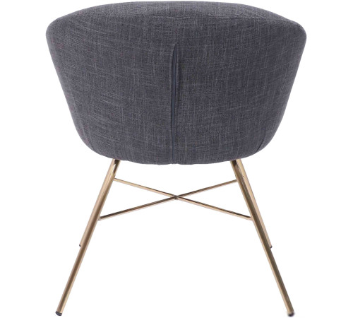Интерьерное кресло AksHome Amur 104624 темно-серая ткань/золото