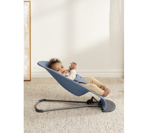 Шезлонг BabyBjorn Bliss Woven melange 0060.33 blue