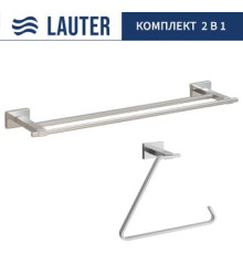 Набор аксессуаров для ванной Lauter 21TS1017 + 21TS1011 Chrome, 2 предмета