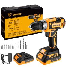 Дрель-шуруповерт Deko Banger 20V ONE+ 083-1109 с 2-мя АКБ, кейс