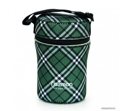 Термос для еды Fissman 9858 900мл клетчатый чехол