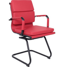 Офисное кресло AksHome Indigo CF экокожа, красный/черный