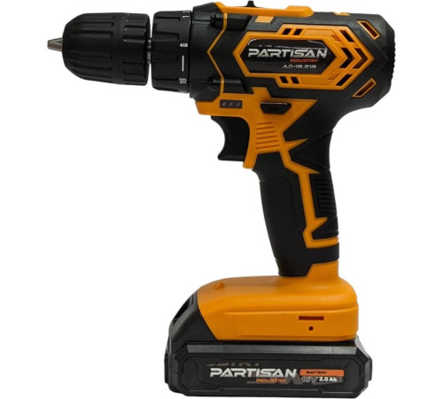 Дрель-шуруповерт Partisan AD-18.21B с 2-мя АКБ, кейс