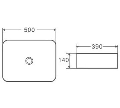 Умывальник D&K Berlin DT1431316 белый