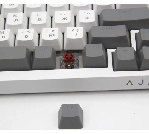 Клавиатура Ajazz AK820 серый/белый, Ajazz Red
