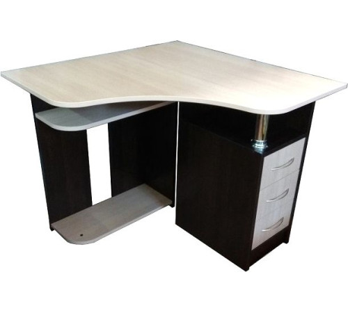 Стол Компас мебель КС-003-03 венге темный/дуб молочный