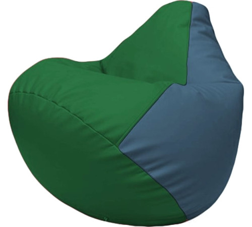 Кресло-мешок Flagman Груша Макси Г2.3-0103 зелёный/синий