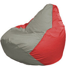 Кресло-мешок Flagman Груша Мини L Г0.1-332 серый/красный