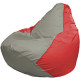 Кресло-мешок Flagman Груша Мини L Г0.1-332 серый/красный