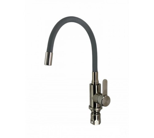 Кухонная мойка БелЭворс New Lux R + смеситель W74004-9 + дозатор L405-1 серый/сатин