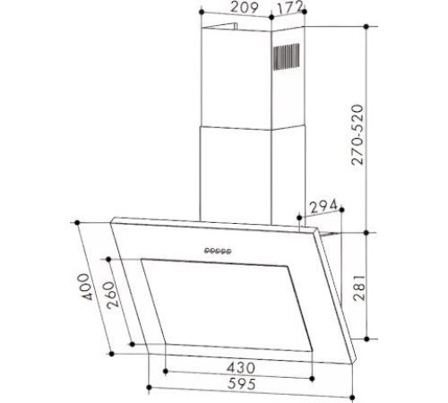 Кухонная вытяжка Exiteq EX-1496 черный