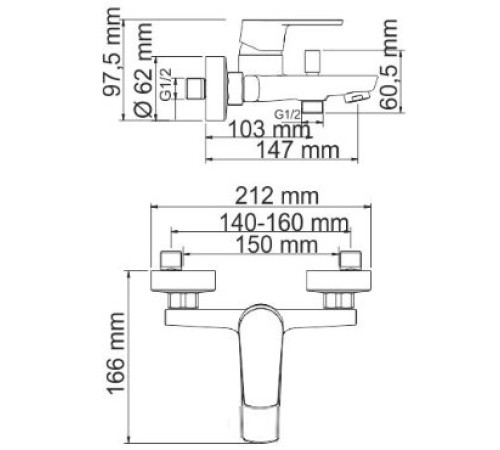Смеситель Wasserkraft Dill 6101