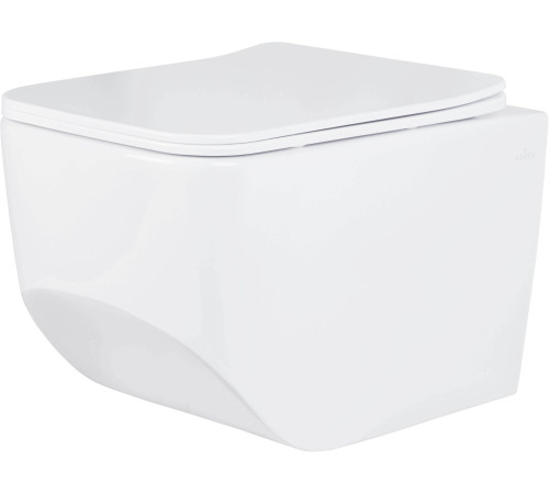 Унитаз подвесной Roxen Boro в комплекте с инсталляцией StounFix Dual Fresh 6 в 1 968433 кнопка: сатин