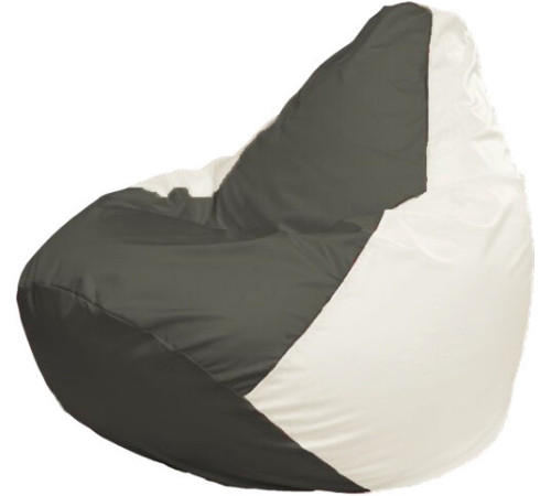 Кресло-мешок Flagman Груша Макси Г2.1-357 белый/серый темный