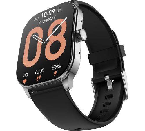 Умные часы Amazfit Pop 3S серебристый, с силиконовым ремешком