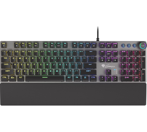 Клавиатура Genesis Thor 401 RGB нет кириллицы