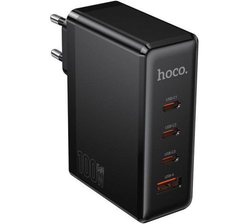 Сетевое зарядное Hoco N85 черный