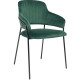 Стул с подлокотниками Алвест AV 448 темно-зеленый бархат/черный