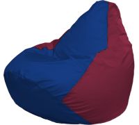 Кресло-мешок Flagman Груша Г2.1-123 синий/бордовый