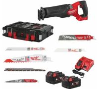 Сабельная пила Milwaukee M18 FSZ100P 4933498242 с 2-мя АКБ, кейс