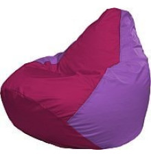 Кресло-мешок Flagman Груша Медиум Г1.1-376 фуксия/сиреневый