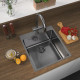 Кухонная мойка ZorG ZRE 4551 графит