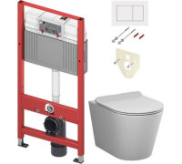 Унитаз подвесной AM.PM Sunny Flashclean C85C1701SC + TECE Kit 9400413